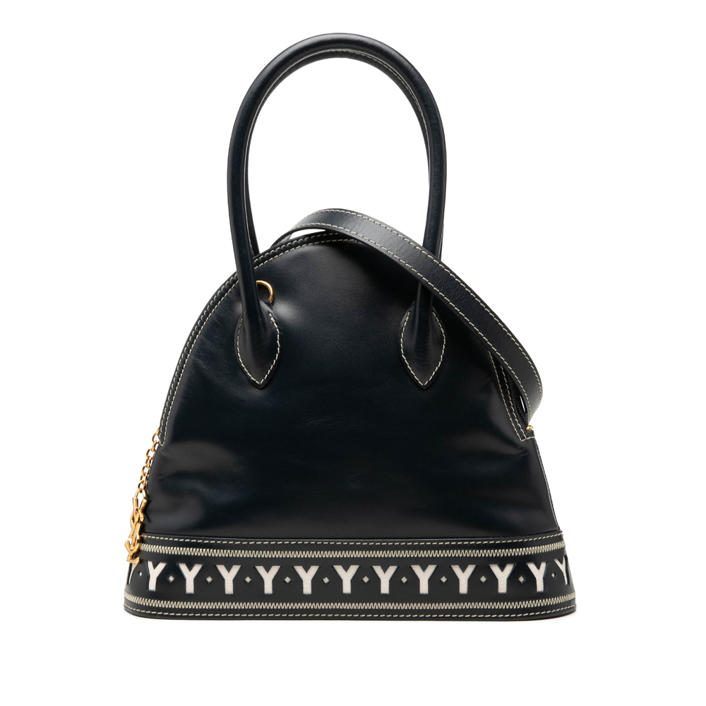 Pre-Loved Saint Laurent Leather Y Cutout Satchel
